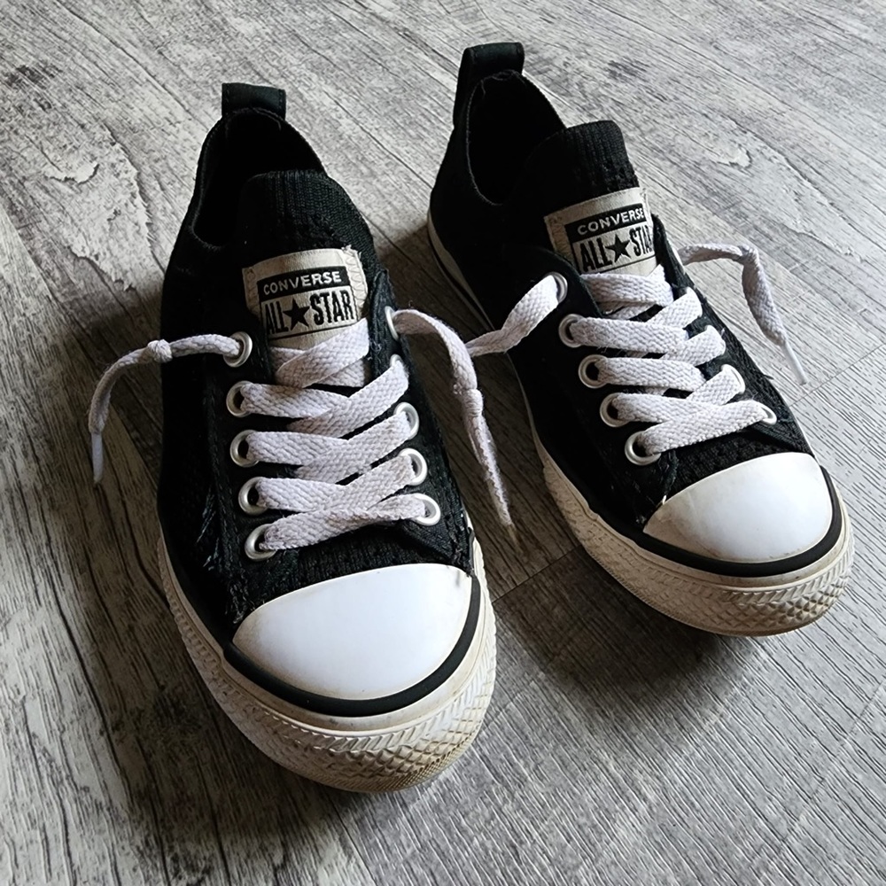 Converse All Star Shoreline Unisex Kids SZ 11 Black Sneakers